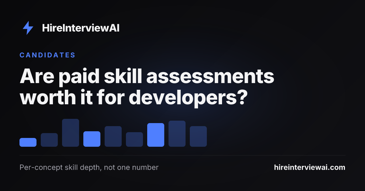 A developer weighing a paid proctored skill assessment against free certificates and LeetCode practice